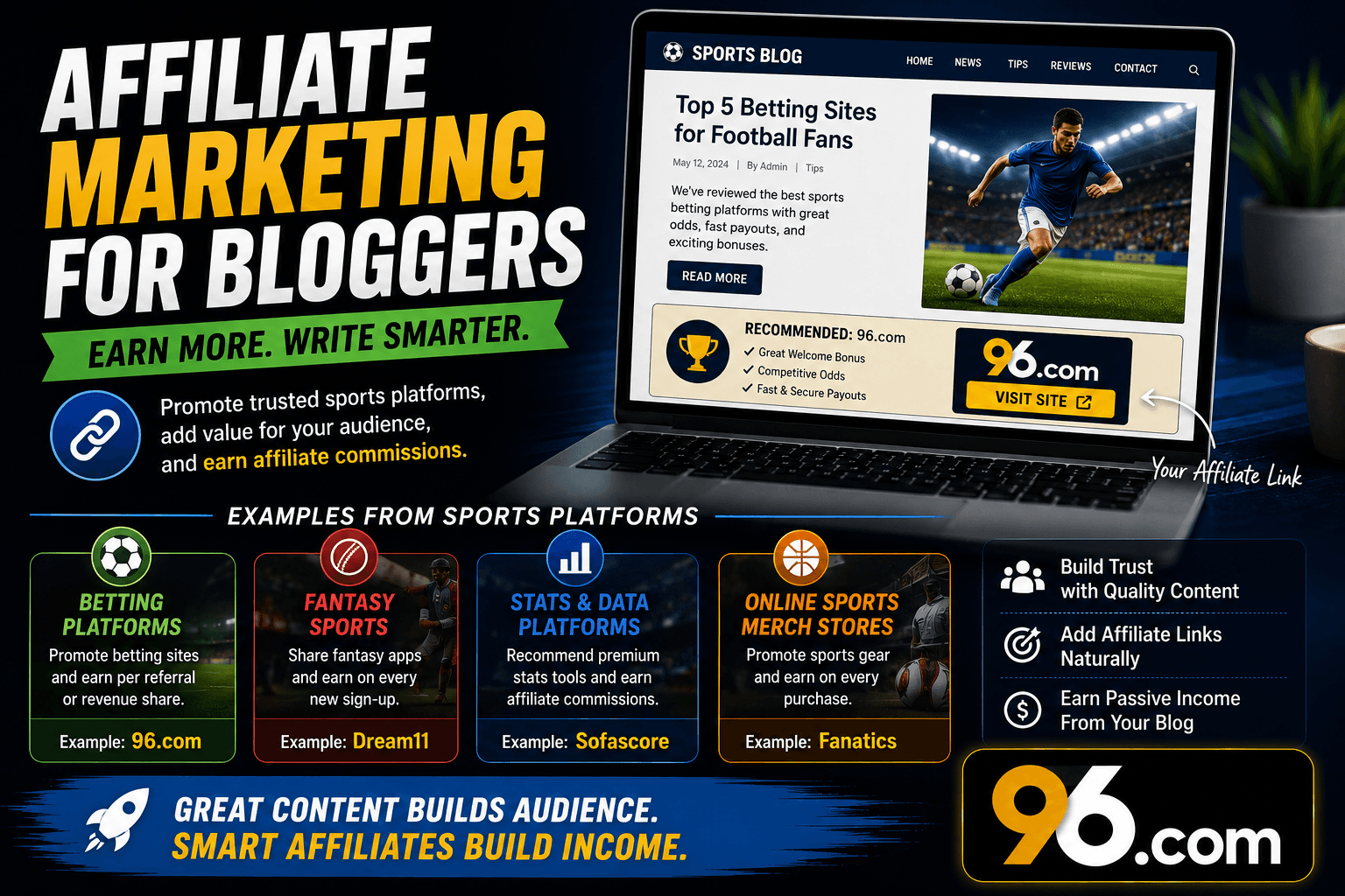 Affiliate Marketing for Bloggers With Examples From Sports Platforms